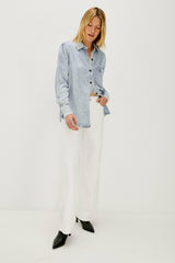 ATTICUS SHIRT - BLEACHED INDIGO| Rails discount