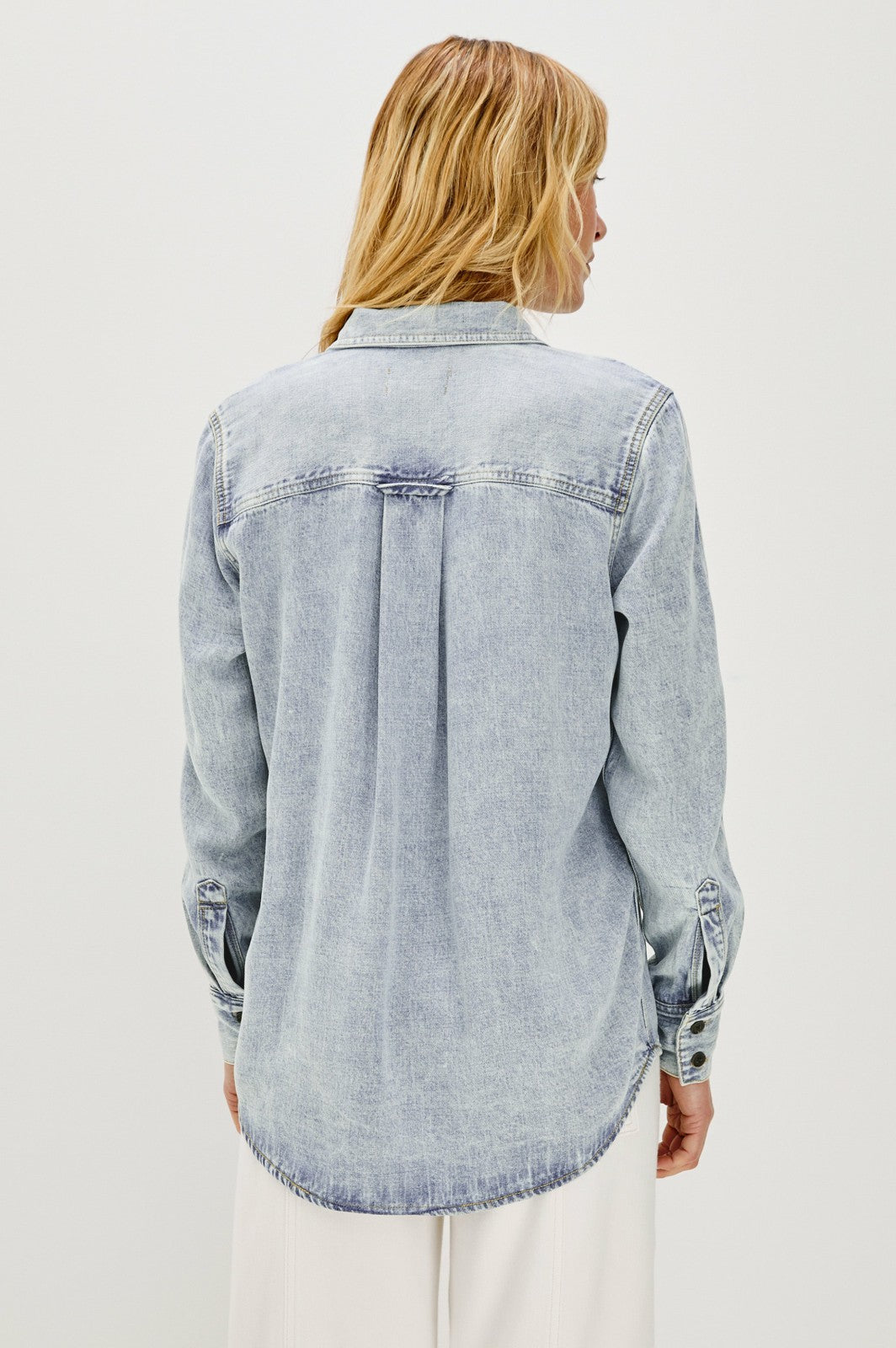 ATTICUS SHIRT - BLEACHED INDIGO| Rails discount