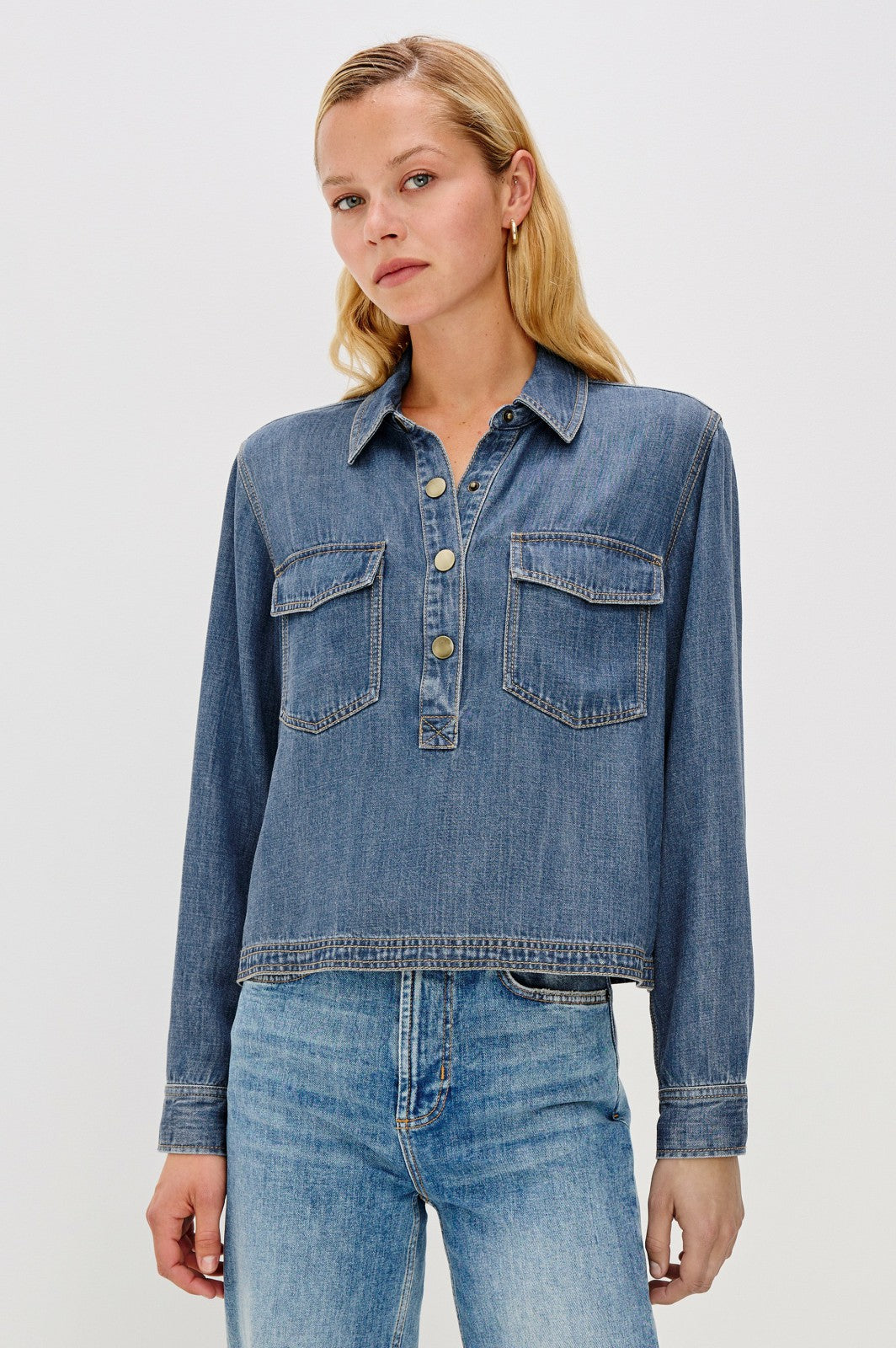 PORTS SHIRT - ANTIQUE BLUE| Rails online