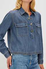 PORTS SHIRT - ANTIQUE BLUE| Rails online