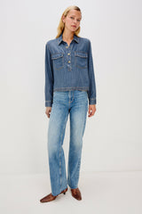 PORTS SHIRT - ANTIQUE BLUE| Rails online