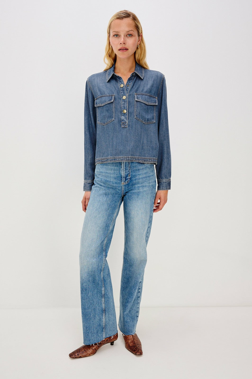 PORTS SHIRT - ANTIQUE BLUE| Rails online