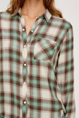 HUNTER SHIRT - BIRCH OLIVE TEAL| Rails on sale