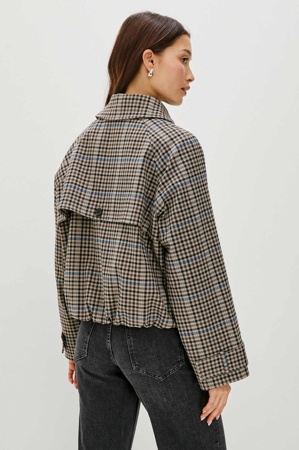 JETT JACKET - MOCHA CHECK| Rails on sale