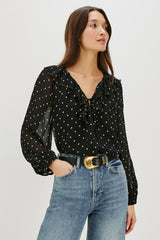 HONORA TOP - POLKA DOTS| Rails discount