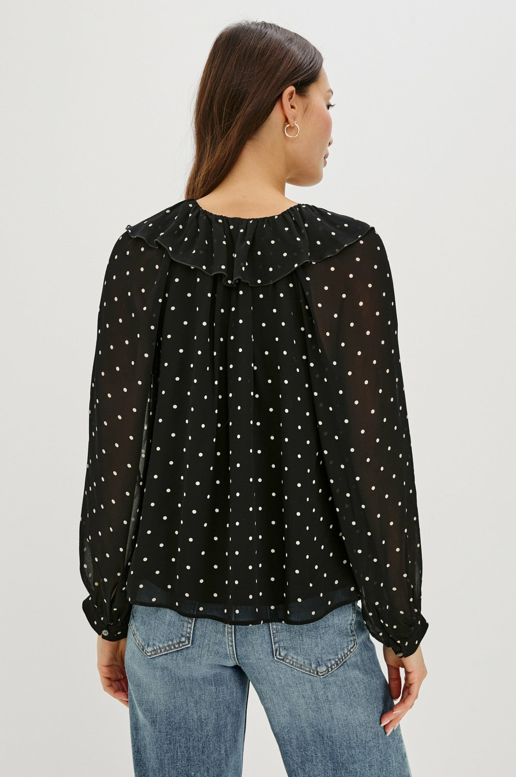 HONORA TOP - POLKA DOTS| Rails discount
