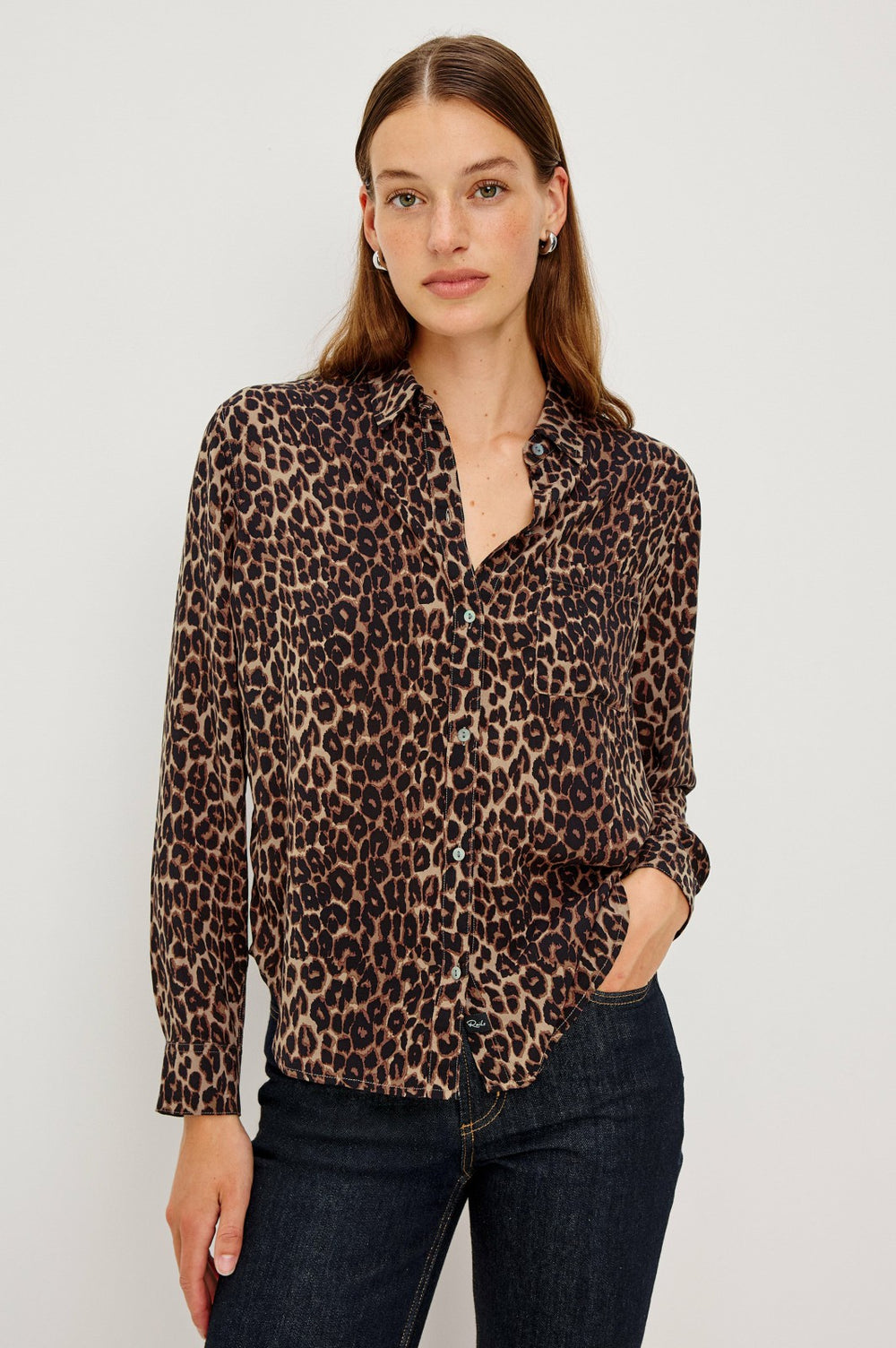 JOSEPHINE SHIRT - BROWN NALA| Rails outlet