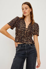 PORTIA TOP - BROWN NALA| Rails US