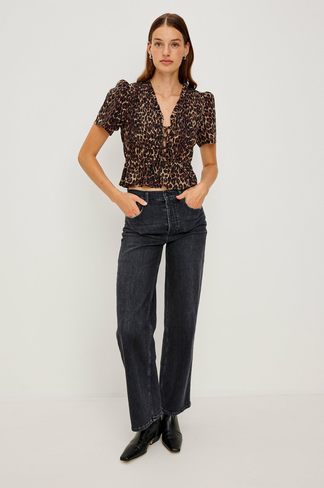 PORTIA TOP - BROWN NALA| Rails US