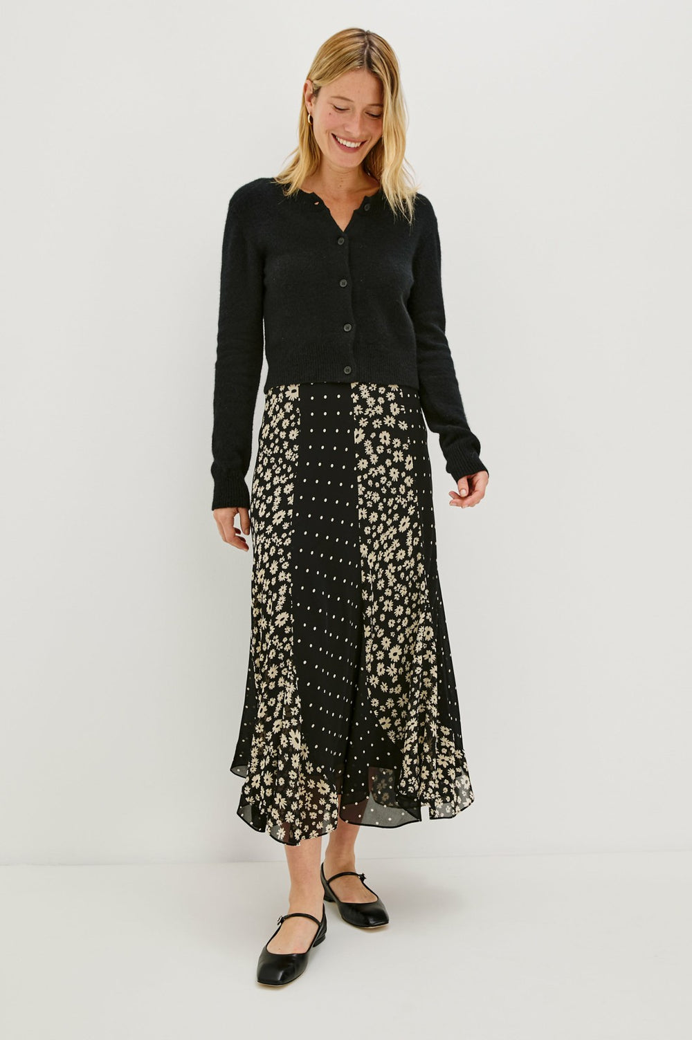 FELINA SKIRT - DAISY DOT COMBO| Rails sale