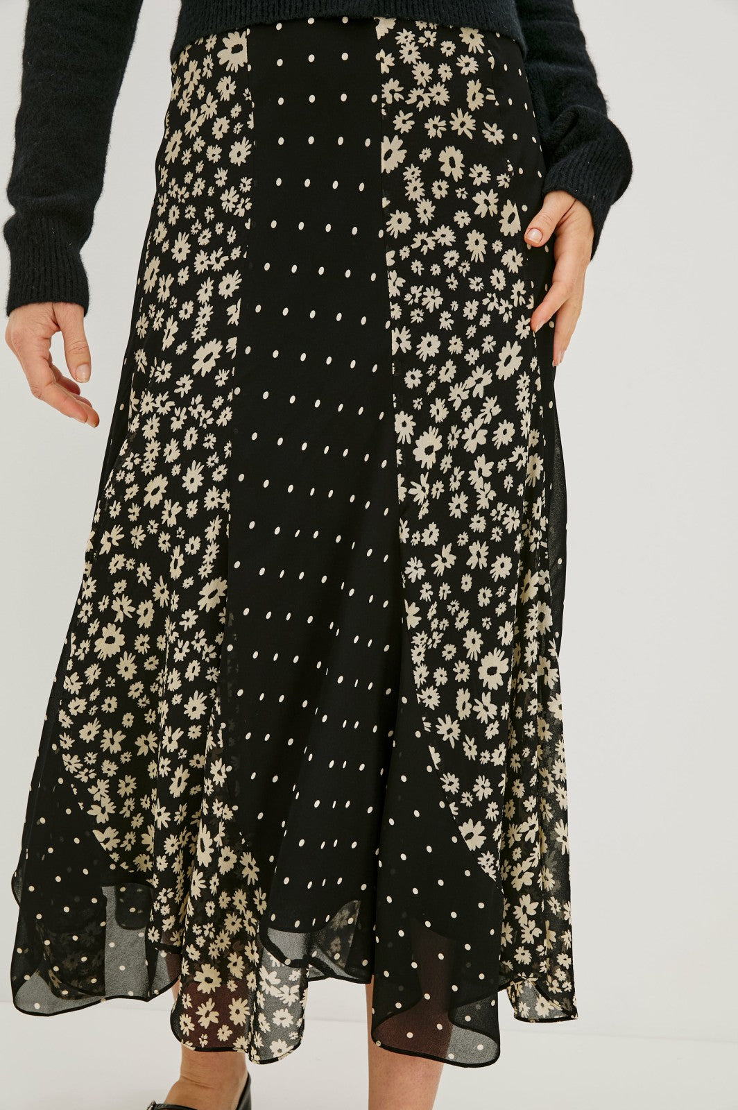 FELINA SKIRT - DAISY DOT COMBO| Rails sale