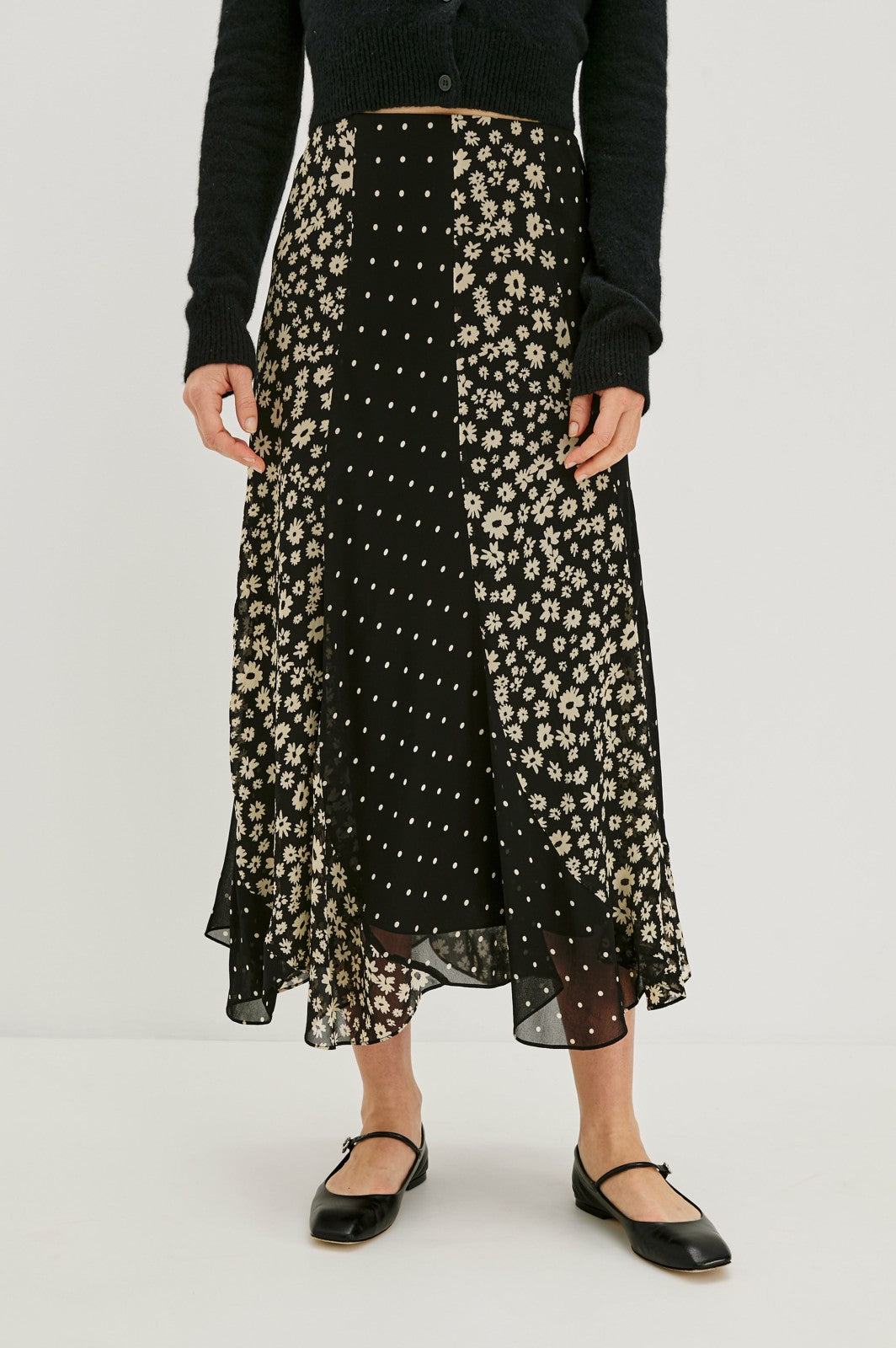 FELINA SKIRT - DAISY DOT COMBO| Rails sale