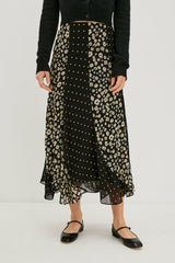 FELINA SKIRT - DAISY DOT COMBO| Rails sale