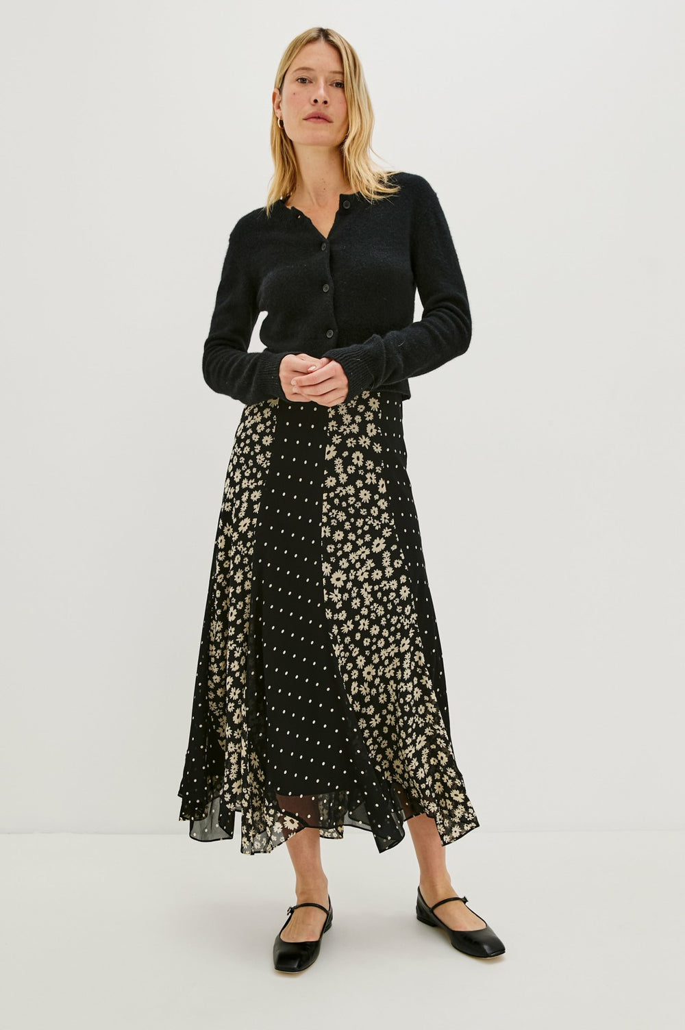 FELINA SKIRT - DAISY DOT COMBO| Rails sale