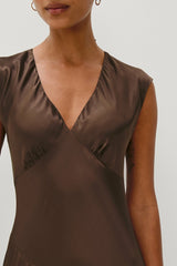 ELENI DRESS - ESPRESSO| Rails outlet