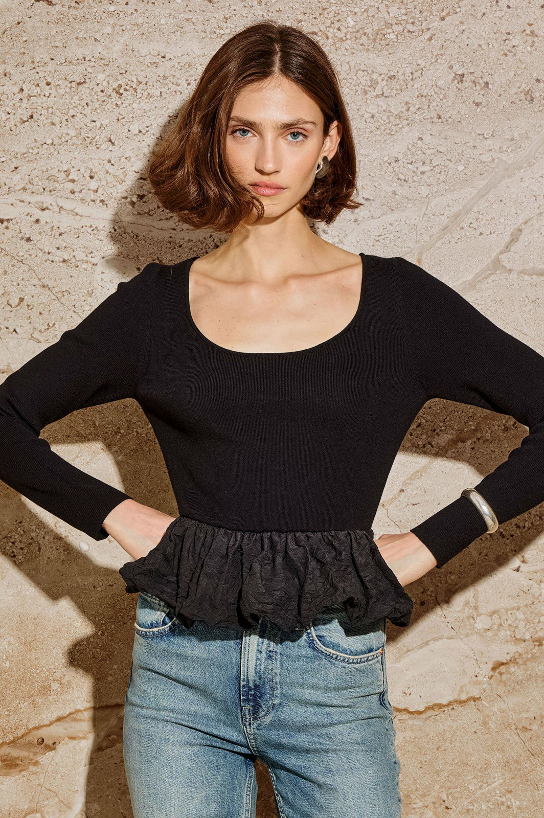 TILLIE TOP - BLACK| Rails sale