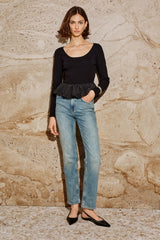 TILLIE TOP - BLACK| Rails sale