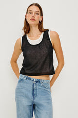 KELLY TOP - BLACK IVORY| Rails on sale