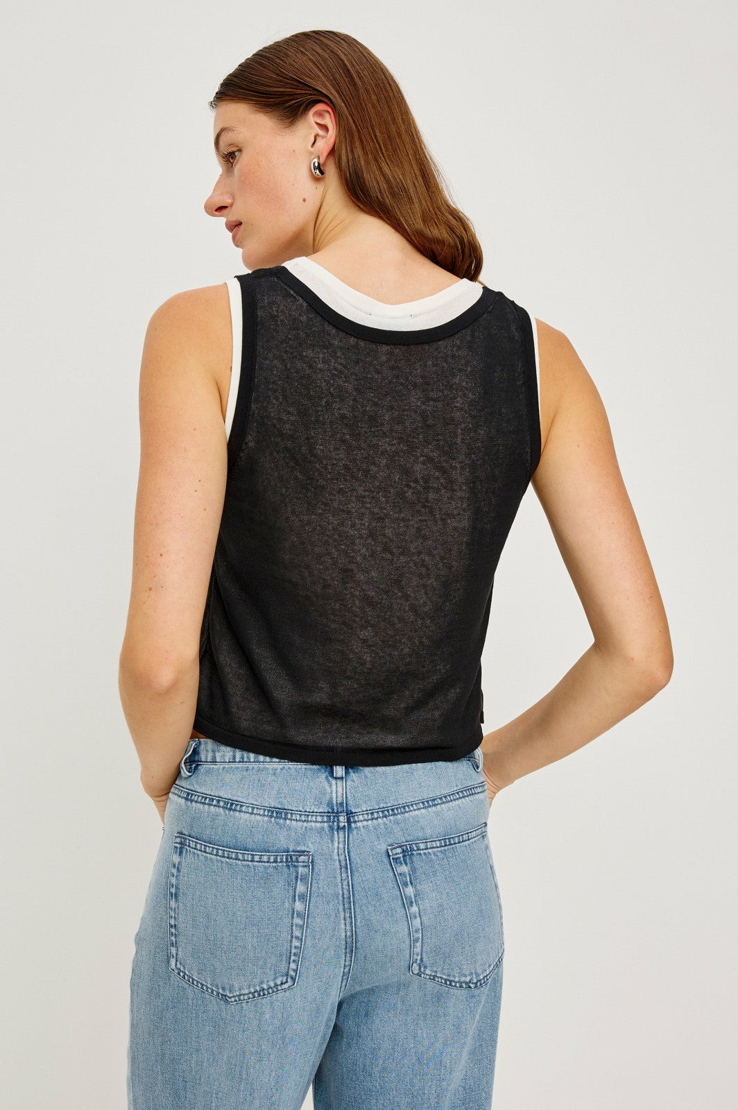 KELLY TOP - BLACK IVORY| Rails on sale