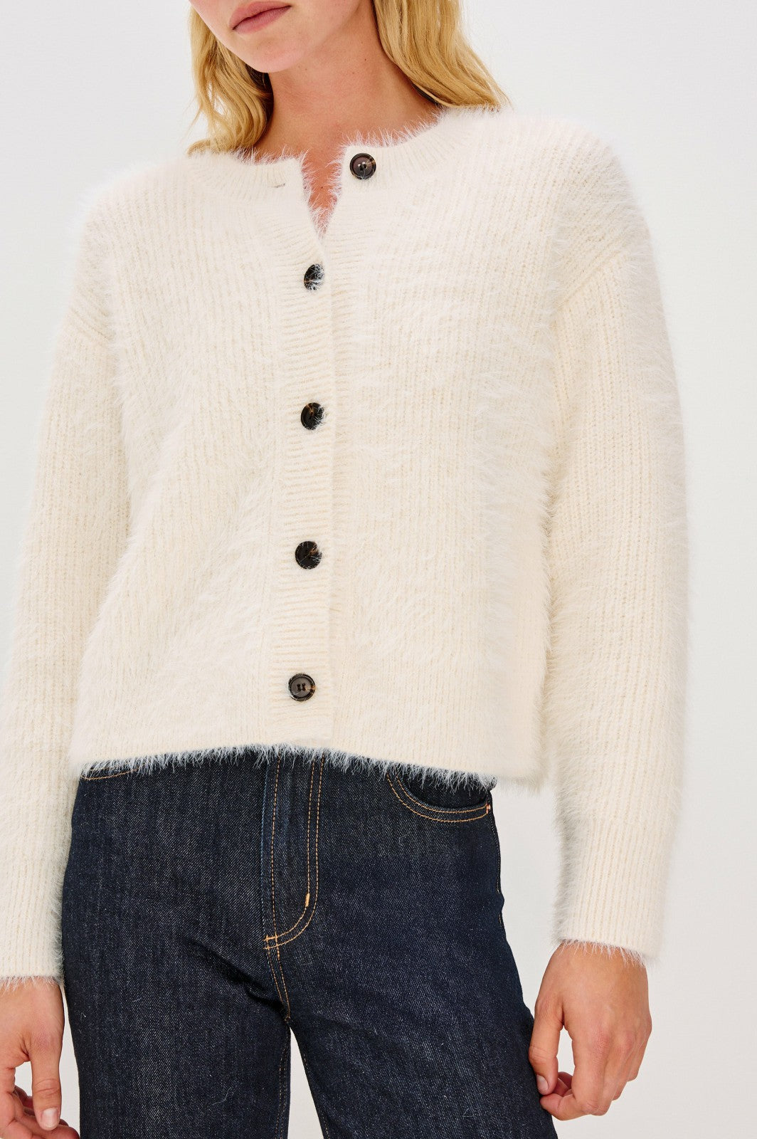 MELO CARDIGAN - IVORY| Rails near me