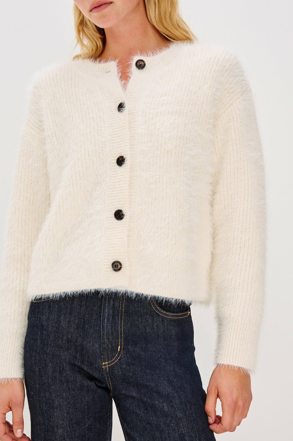 MELO CARDIGAN - IVORY| Rails near me