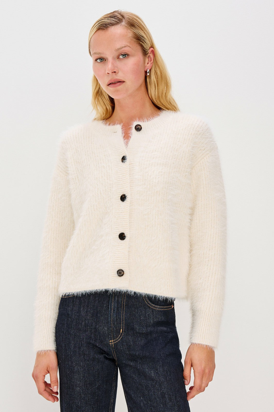 MELO CARDIGAN - IVORY| Rails near me