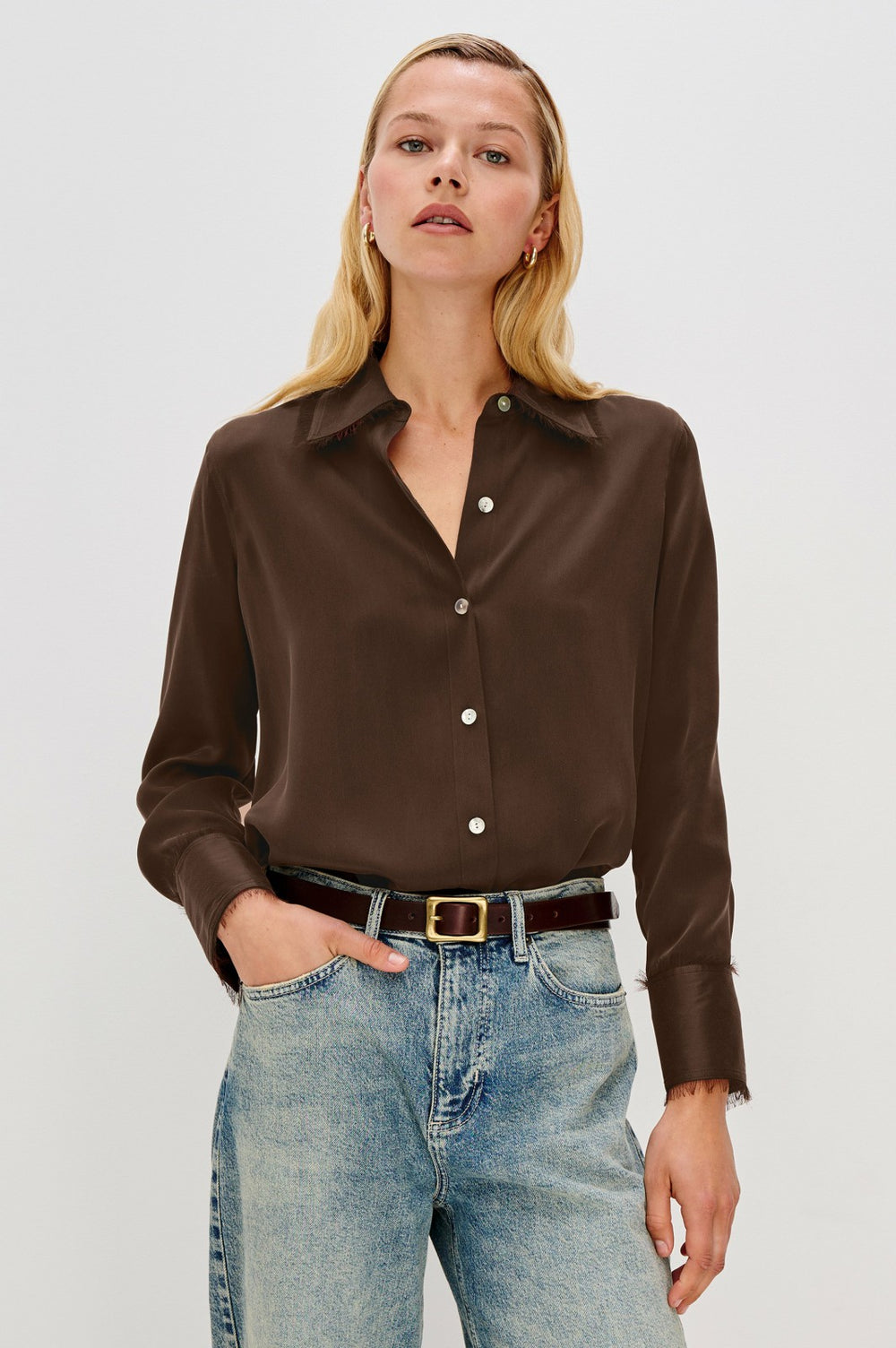 ABBEY SHIRT - ESPRESSO| Rails sale