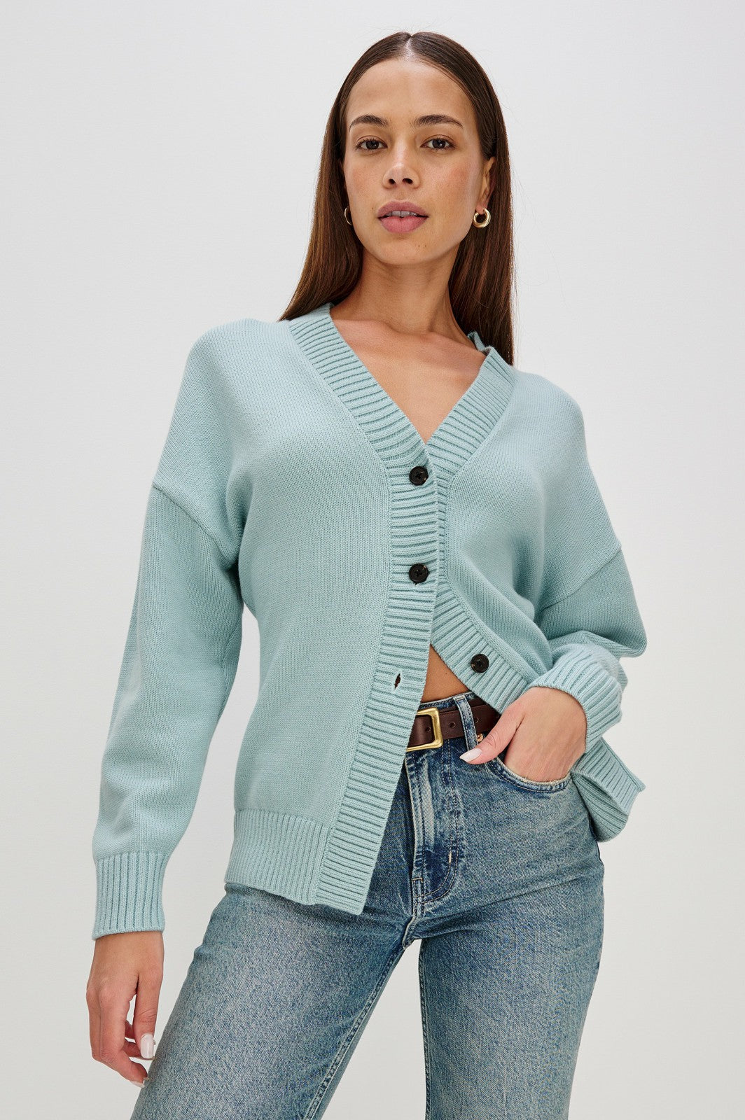PHILIPPA CARDIGAN - STONE BLUE| Rails discount