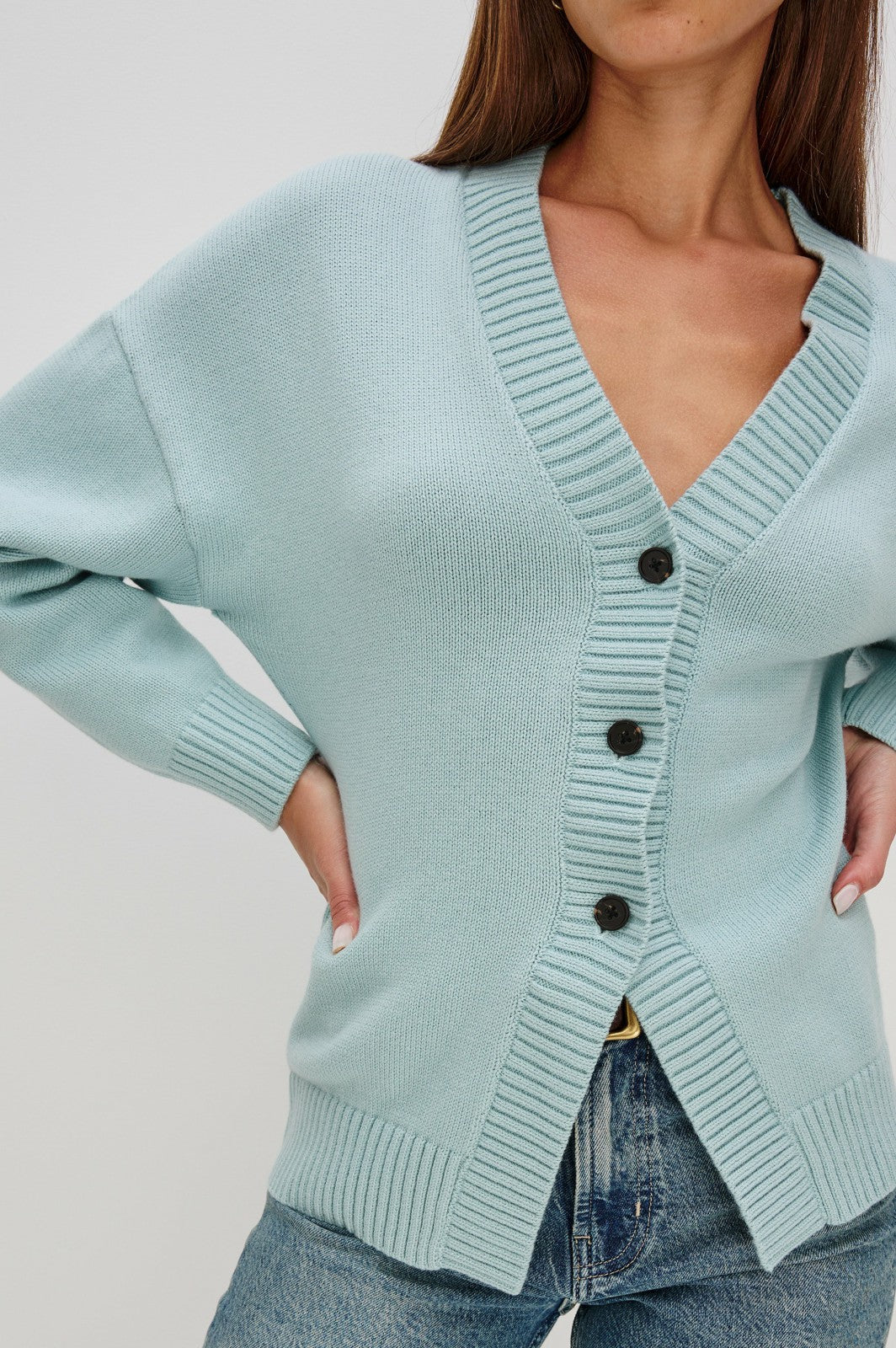 PHILIPPA CARDIGAN - STONE BLUE| Rails discount