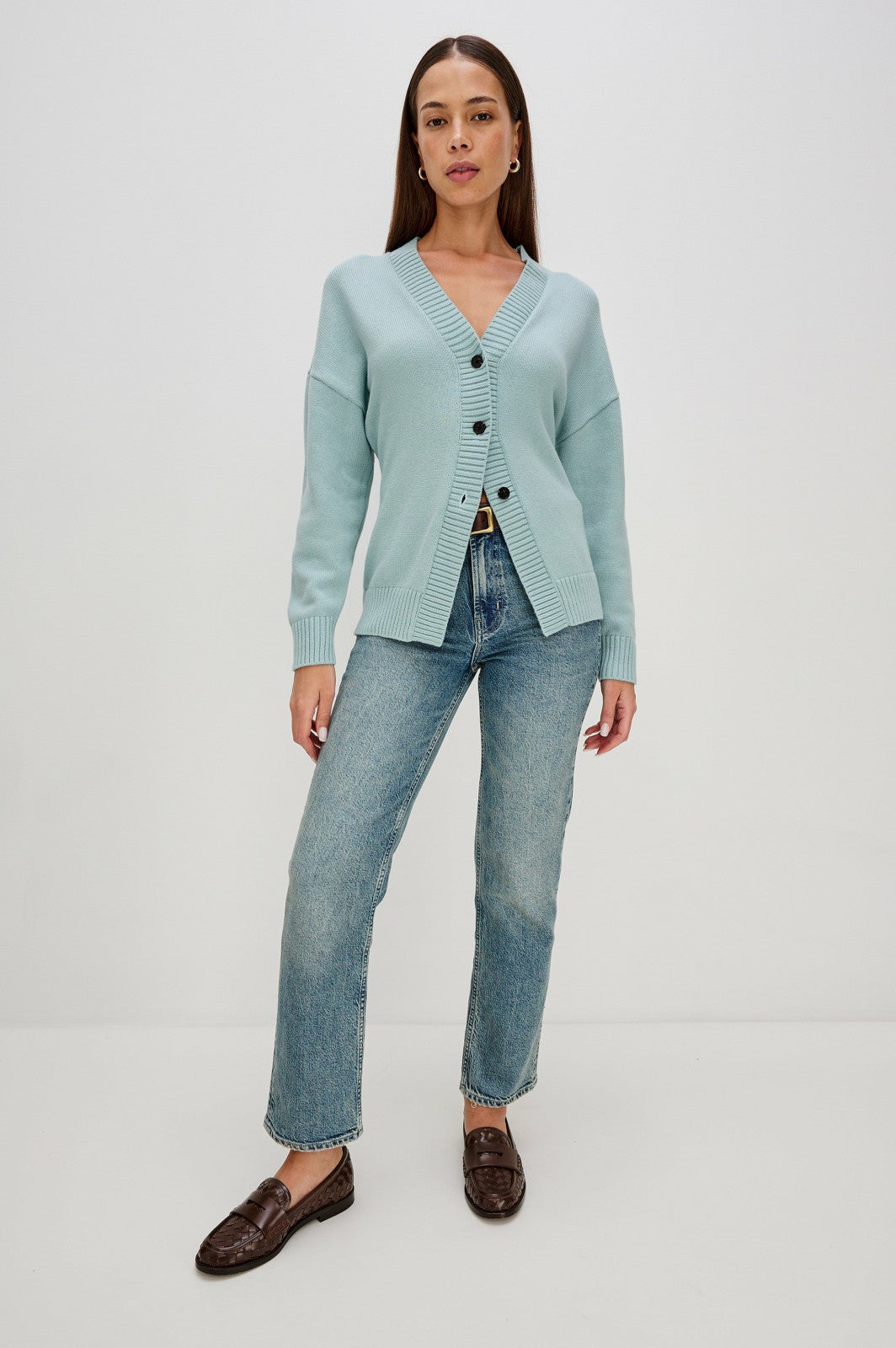PHILIPPA CARDIGAN - STONE BLUE| Rails discount