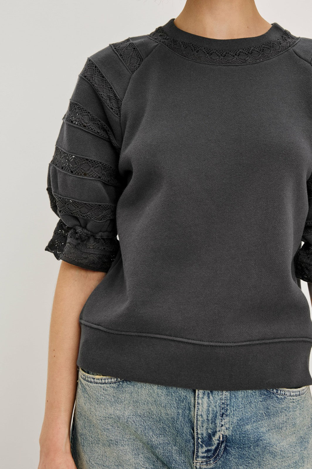 AGGY TOP - WASHED BLACK| Rails near me