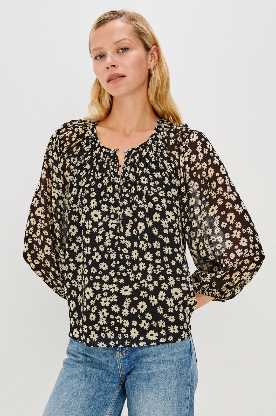 ISOLDE TOP - SUN DAISIES| Rails discount