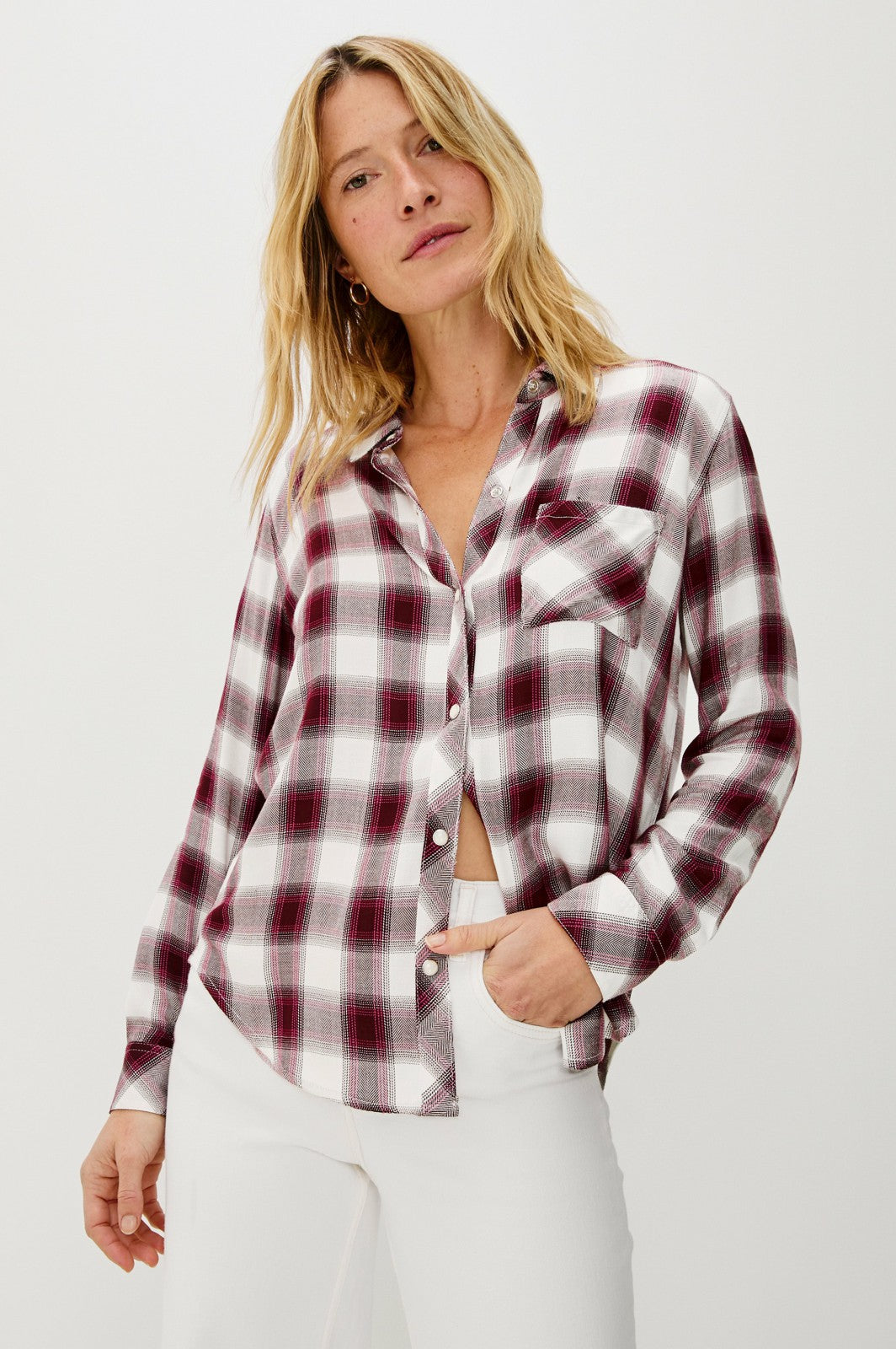 HUNTER SHIRT - RASPBERRY WINE| Rails US