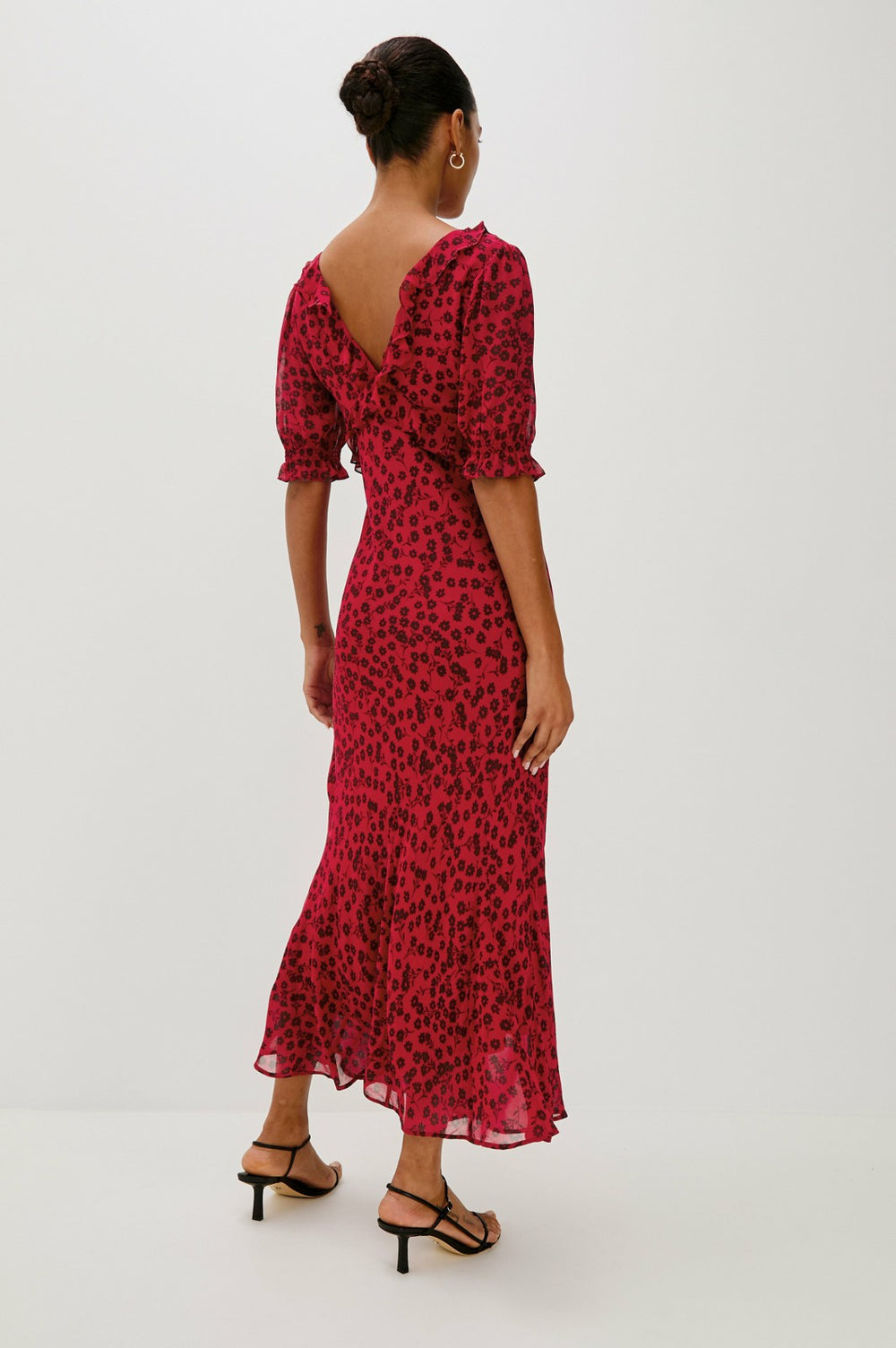 ANNMARIE DRESS - CARMINE DAISIES| Rails on sale