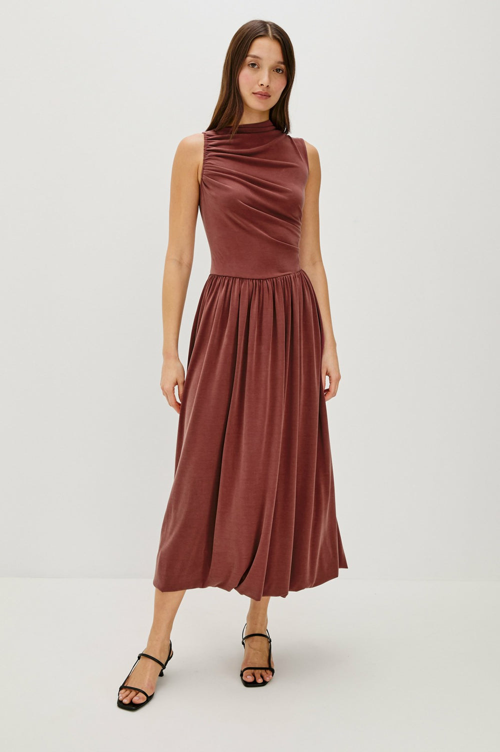 BRINA DRESS - OXBLOOD| Rails discount