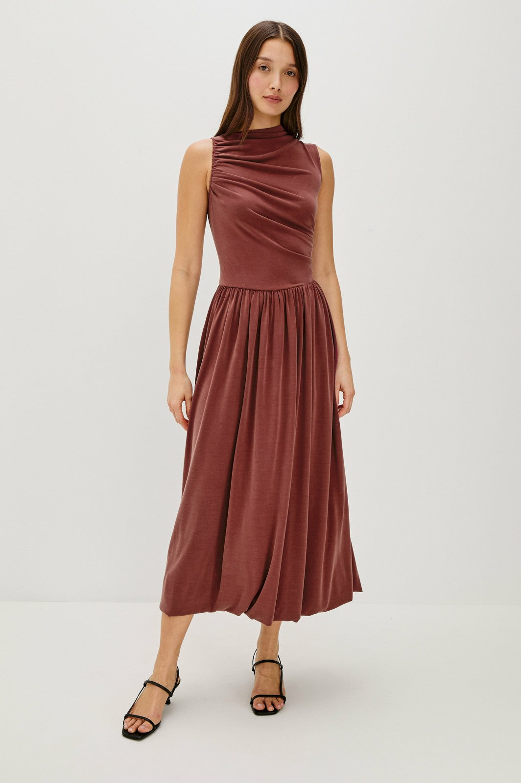 BRINA DRESS - OXBLOOD| Rails discount