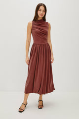 BRINA DRESS - OXBLOOD| Rails discount