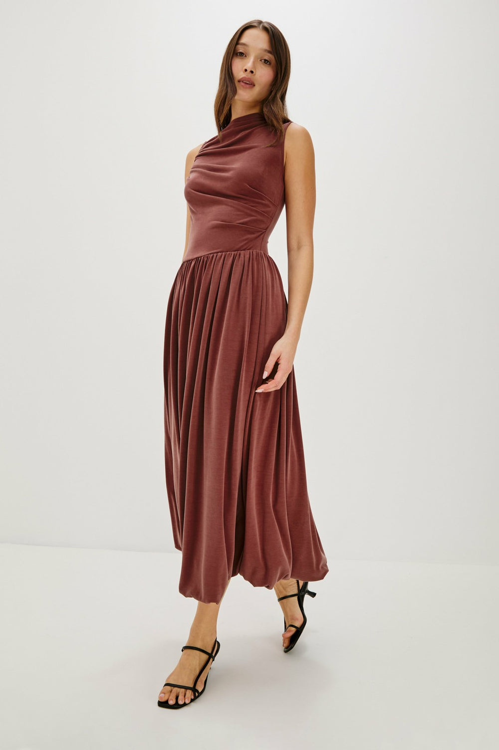 BRINA DRESS - OXBLOOD| Rails discount