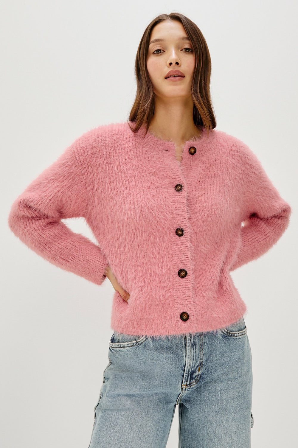 MELO CARDIGAN - HEATHER PINK| Rails on sale