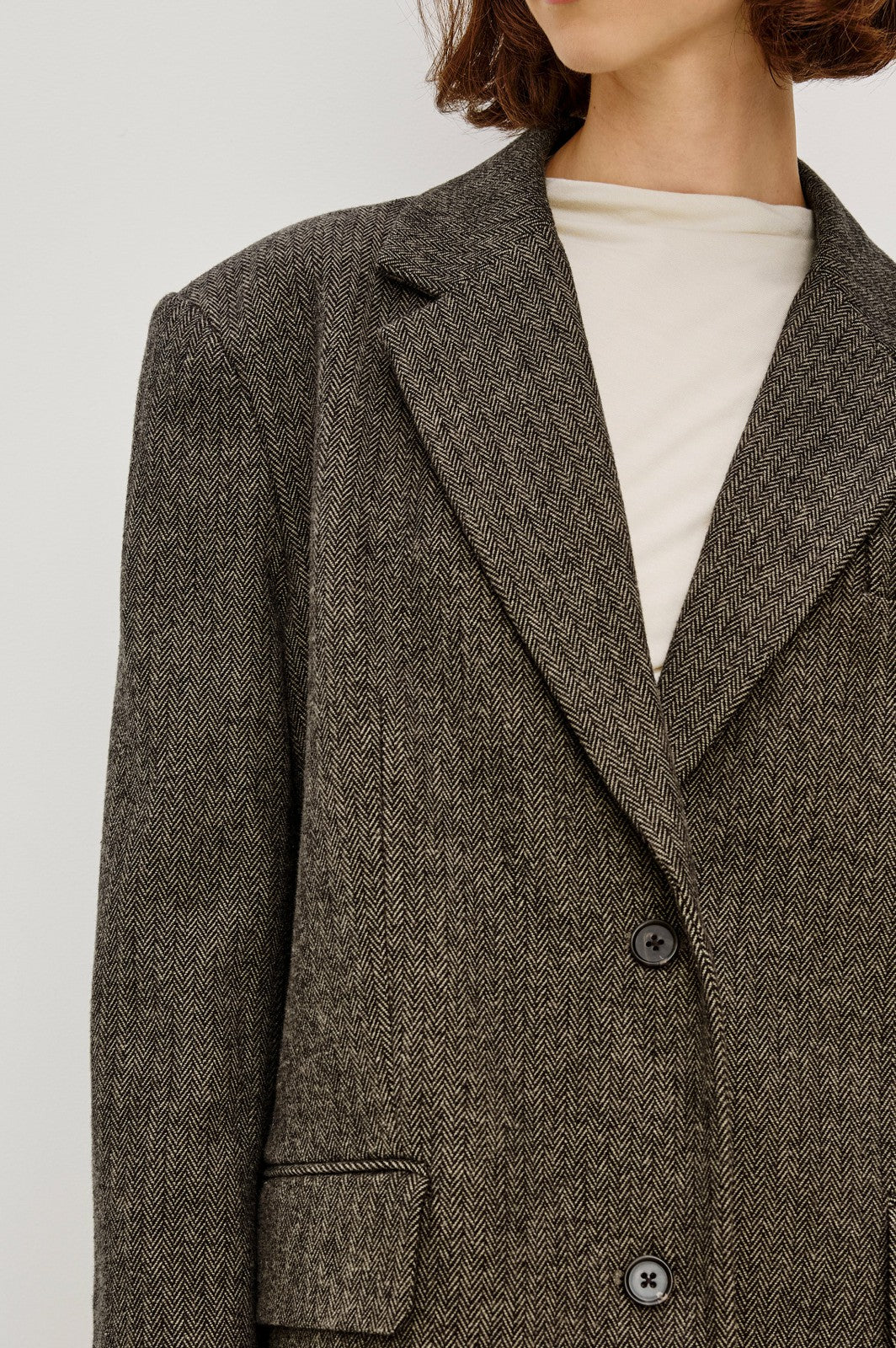 BRIDGES BLAZER - CAMEL BLACK HERRINGBONE| Rails online