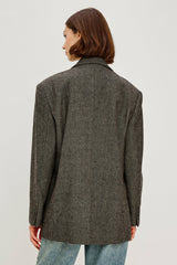 BRIDGES BLAZER - CAMEL BLACK HERRINGBONE| Rails online