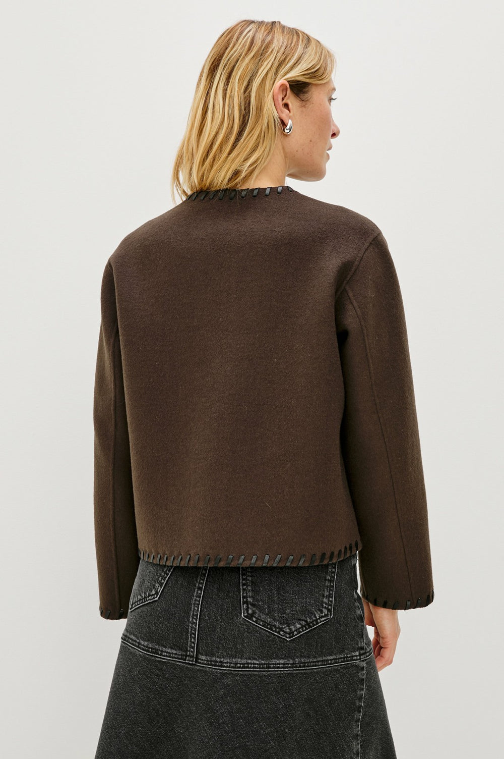 MELANIE JACKET - DARK BROWN| Rails online