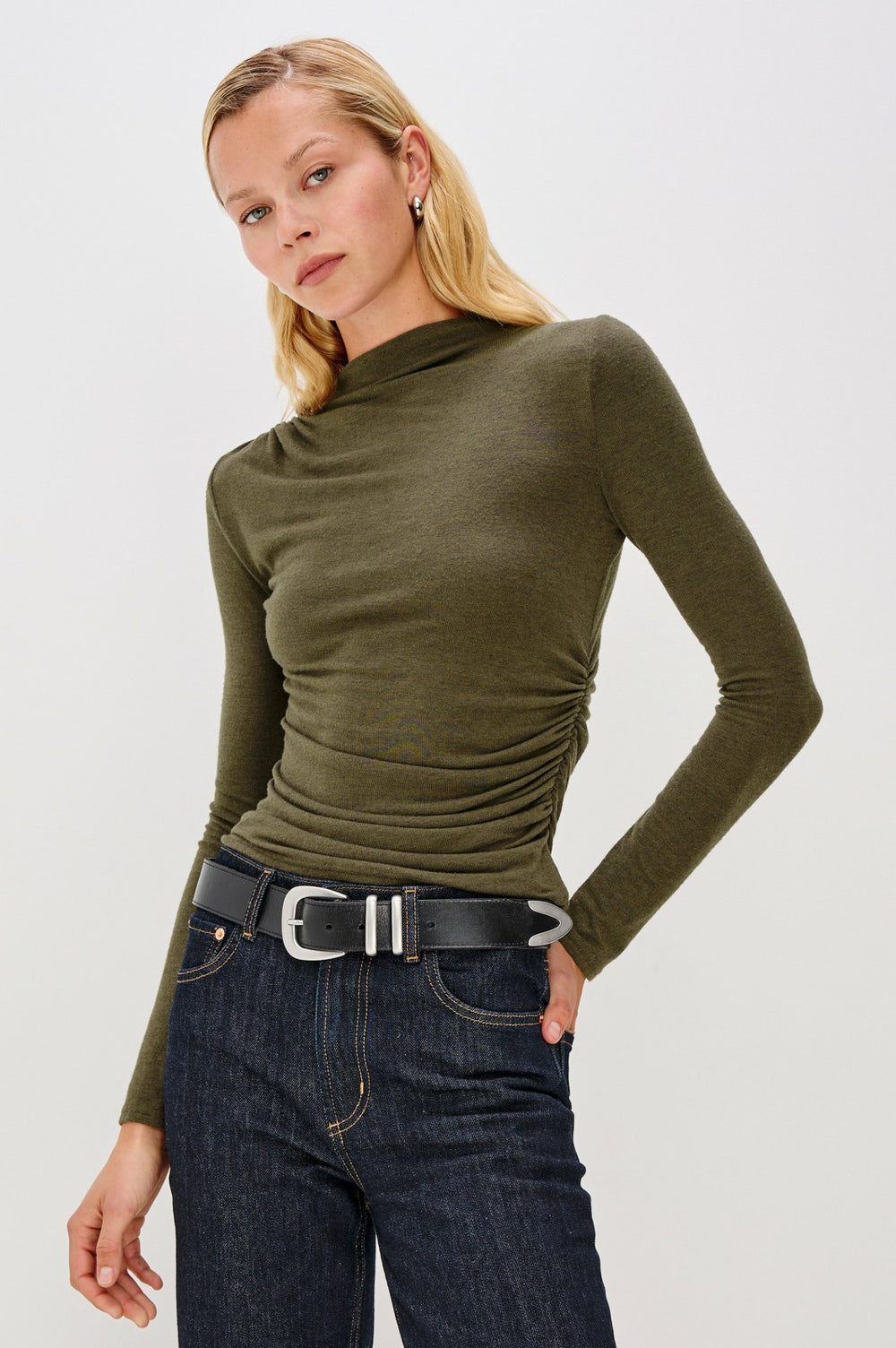 JOELLE TOP - HEATHER OLIVE| Rails US