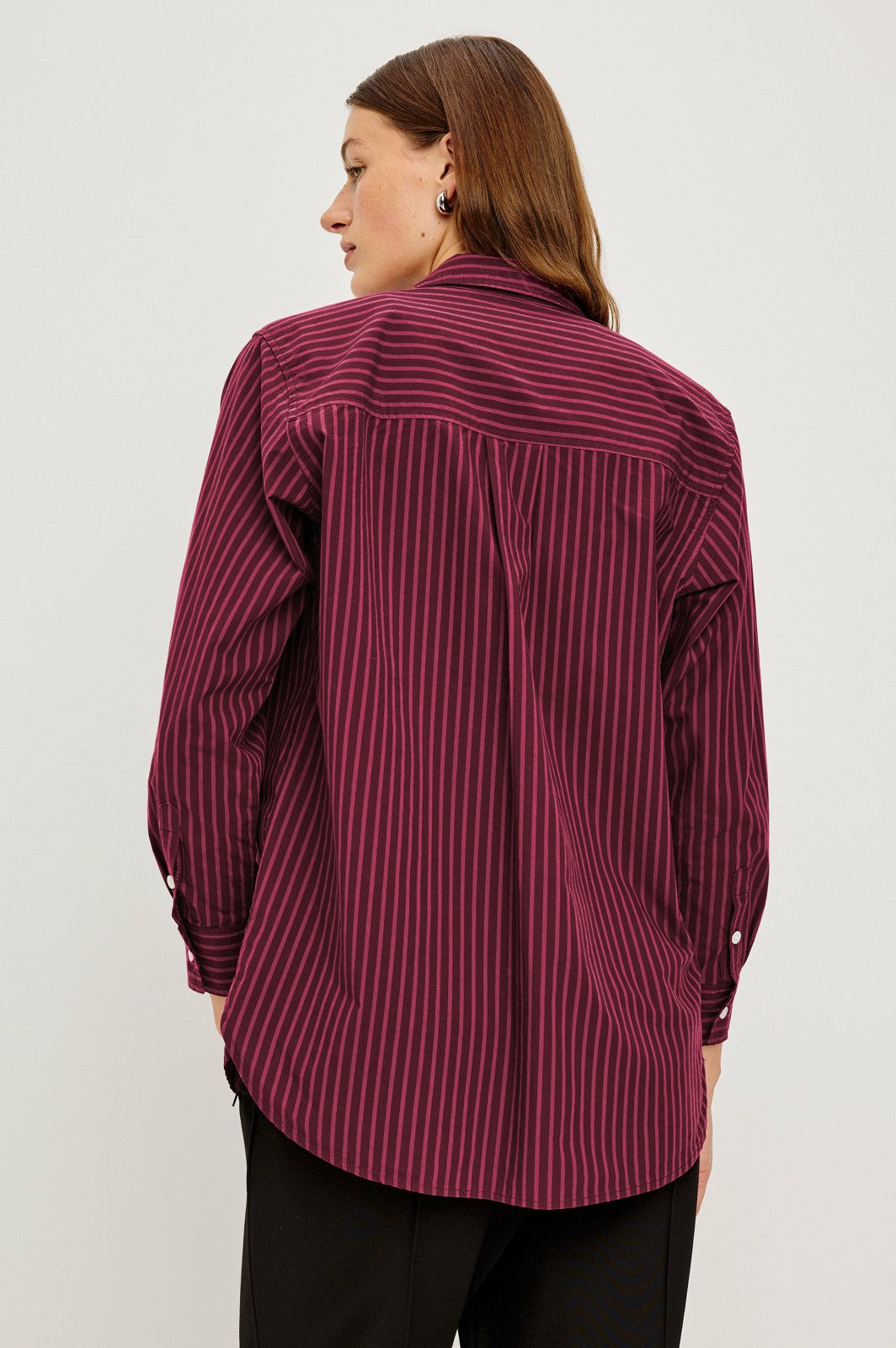 ELSA SHIRT - MULBERRY STRIPE| Rails US