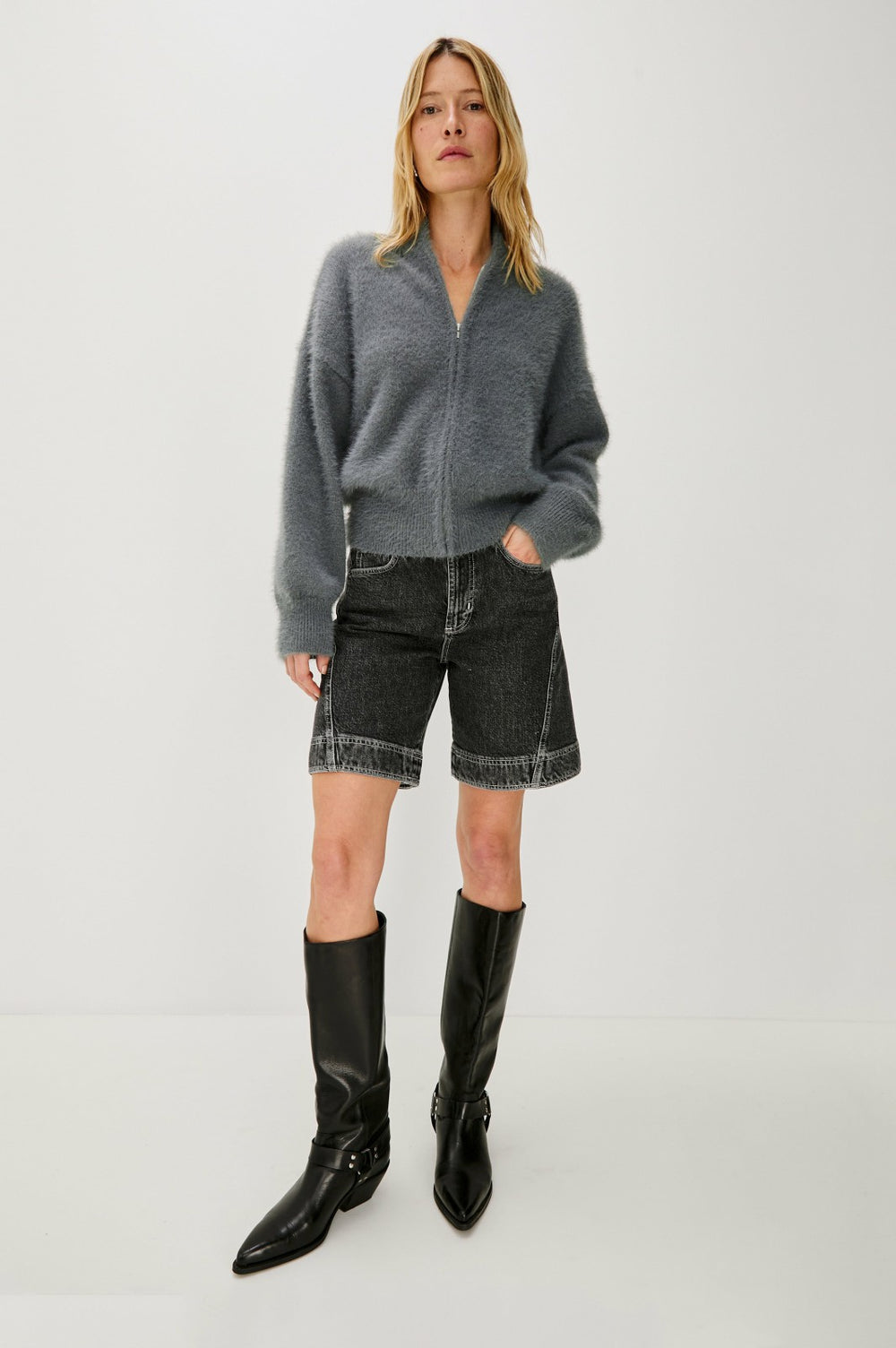 KERRY SWEATER - HEATHER CHARCOAL| Rails outlet