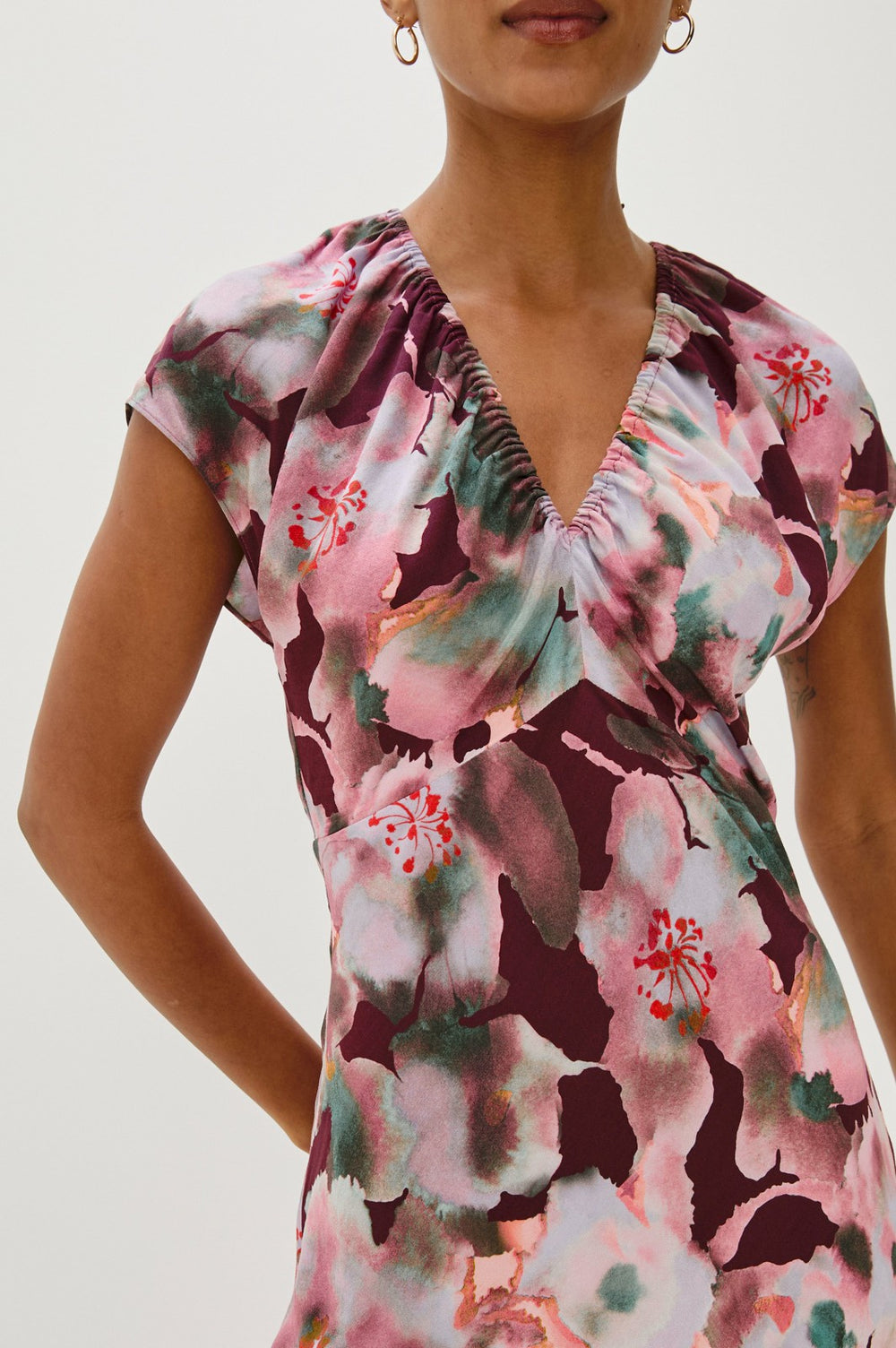 KOURT DRESS - MAGENTA VERBENA| Rails US