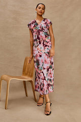 KOURT DRESS - MAGENTA VERBENA| Rails US