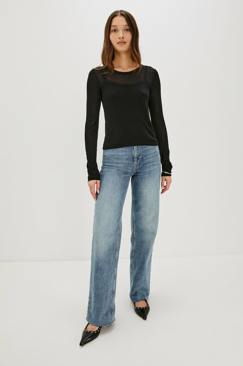 LOVISA TOP - BLACK| Rails on sale