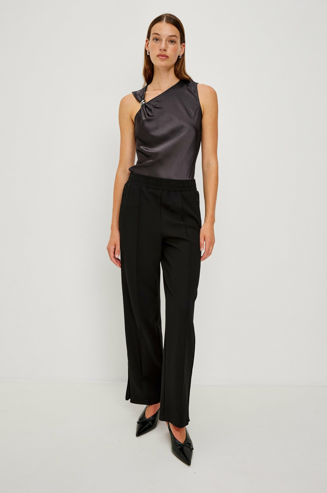KARLEY TOP - GUNMETAL| Rails US