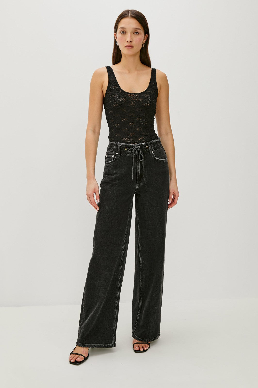 DONYA TOP - BLACK LACE| Rails discount
